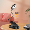 LED lampička na čítanie bez modrej zložky LuDream Flexi - Amber