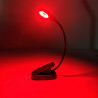 LED lampička na čítanie bez modrej zložky LuDream Flexi - Červená