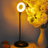 LED lampička na čítanie bez modrej zložky LuDream Aura - Jantárová/Čierna