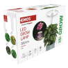 EMOS LED GROW lampa na pestovanie rastlín 8 W, časovač, stmievateľná, biela